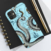 Grey Blue Octopus Tentacle Vintage Map Case Mate Tough Phone Cases