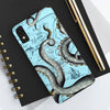 Grey Blue Octopus Tentacle Vintage Map Case Mate Tough Phone Cases