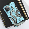 Grey Blue Octopus Tentacle Vintage Map Case Mate Tough Phone Cases