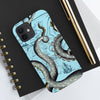 Grey Blue Octopus Tentacle Vintage Map Case Mate Tough Phone Cases