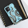 Grey Blue Octopus Tentacle Vintage Map Case Mate Tough Phone Cases