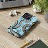 Grey Blue Octopus Tentacle Vintage Map Case Mate Tough Phone Cases