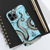 Grey Blue Octopus Tentacle Vintage Map Case Mate Tough Phone Cases