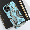 Grey Blue Octopus Tentacle Vintage Map Case Mate Tough Phone Cases