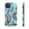 Grey Blue Octopus Tentacle Vintage Map Case Mate Tough Phone Cases Iphone 14 Plus