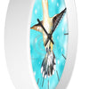 Hummingbird Blue Sky Art Wall Clock Home Decor