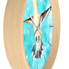 Hummingbird Blue Sky Art Wall Clock Home Decor