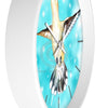 Hummingbird Blue Sky Art Wall Clock Home Decor