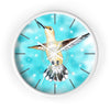 Hummingbird Blue Sky Art Wall Clock White / 10 Home Decor