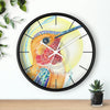 Hummingbird Colored Pencil Art Wall Clock Home Decor