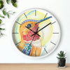 Hummingbird Colored Pencil Art Wall Clock Home Decor