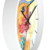 Hummingbird Colored Pencil Art Wall Clock Home Decor
