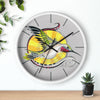 Hummingbird Tribal Sun Ink Art Wall Clock Home Decor