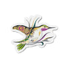 Hummingbird Tribal Whimsical Fantasy Ink Art Die-Cut Magnets 3 X / 1 Pc Home Decor