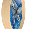 Humpback Whale And The Bubbles Watercolor Art Wall Clock Home Decor