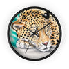 Jaguar Napping Pastel Art Wall Clock Black / 10 Home Decor