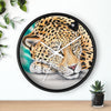 Jaguar Napping Pastel Art Wall Clock Home Decor