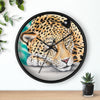 Jaguar Napping Pastel Art Wall Clock Home Decor