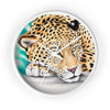 Jaguar Napping Pastel Art Wall Clock White / 10 Home Decor