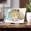 Jaguar Napping Soft Pastel Ink Art Ceramic Photo Tile Home Decor