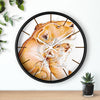 Lioness And The Cub Love Ink Art Wall Clock Home Decor