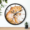 Lioness And The Cub Love Ink Art Wall Clock Home Decor