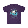 Manta Ray Tribal Tattoo Ink Splash Art Dark Unisex Ultra Cotton Tee Purple / S T-Shirt