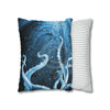 Midnight Octopus Kraken Tentacles Ink Map Art Spun Polyester Square Pillow Case Home Decor