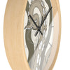 Modern Bold Tentacles Kraken Human Made Original Art Beige Octopus Artwork Wall Clock Home Decor