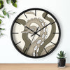 Modern Bold Tentacles Kraken Human Made Original Art Beige Octopus Artwork Wall Clock Home Decor