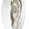 Modern Bold Tentacles Kraken Human Made Original Art Beige Octopus Artwork Wall Clock Home Decor
