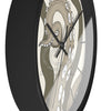 Modern Bold Tentacles Kraken Human Made Original Art Beige Octopus Artwork Wall Clock Home Decor