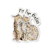 My Fur Babies Bengal Cats Watercolor Art Die-Cut Magnets 6 × / 1 Pc Home Decor