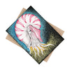 Nautilus Octopus Blue Yellow Stippling Black Ink Art Ceramic Photo Tile Home Decor