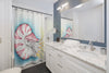 Nautilus Octopus Watercolor Ink Shower Curtain Home Decor