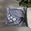 Octopus Blue Watercolor Art Spun Polyester Square Pillow Case 14 × Home Decor