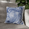 Octopus Blue Watercolor Art Spun Polyester Square Pillow Case 16 × Home Decor