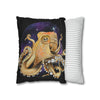 Octopus Cosmic Galaxy Planets Art Spun Polyester Square Pillow Case Home Decor