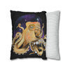 Octopus Cosmic Galaxy Planets Art Spun Polyester Square Pillow Case Home Decor