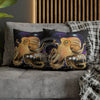 Octopus Cosmic Galaxy Planets Art Spun Polyester Square Pillow Case Home Decor