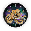Octopus Cosmic Galaxy Stars Art Wall Clock Black / 10 Home Decor