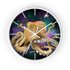 Octopus Cosmic Galaxy Stars Art Wall Clock White / 10 Home Decor