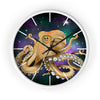 Octopus Cosmic Galaxy Stars Art Wall Clock White / Black 10 Home Decor
