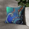 Octopus Cosmic Galaxy Stars Nebula Art Spun Polyester Square Pillow Case 14 × Home Decor