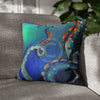 Octopus Cosmic Galaxy Stars Nebula Art Spun Polyester Square Pillow Case 18 × Home Decor