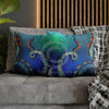 Octopus Cosmic Galaxy Stars Nebula Art Spun Polyester Square Pillow Case Home Decor