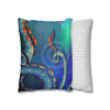 Octopus Cosmic Galaxy Stars Nebula Art Spun Polyester Square Pillow Case Home Decor