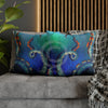 Octopus Cosmic Galaxy Stars Nebula Art Spun Polyester Square Pillow Case Home Decor