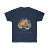 Octopus Galaxy Stars Ink Art Dark Unisex Ultra Cotton Tee Navy / S T-Shirt