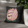 Octopus In The Shell Art Black Spun Polyester Square Pillow Case 16 × Home Decor